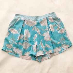 Patterned High Waisted Shorts